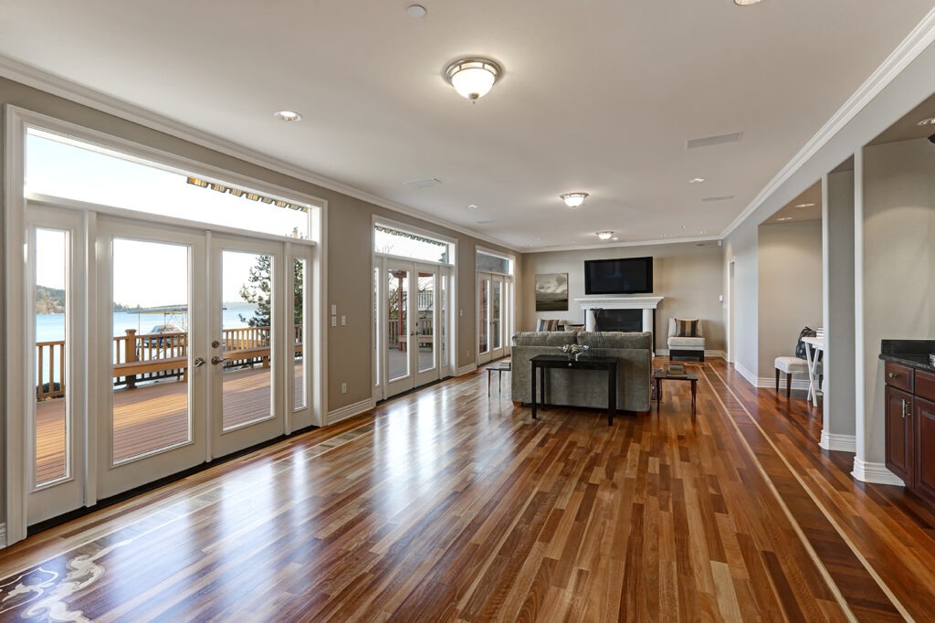New Hardwood Floors in Luxurious House Along the Chesapeake Bay in Maryland.